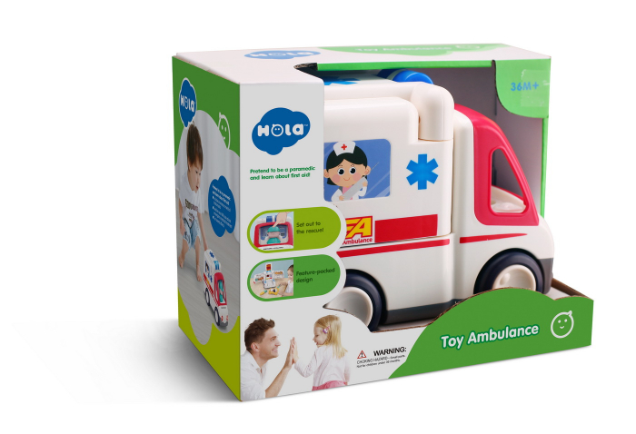 Masina de Ambulanta Hola cu Sunete si Melodii Interactice