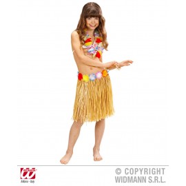 Fusta Hula Hawaii Bej Copii Widmann - imagine 2