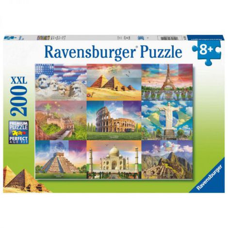 Puzzle Ravensburger Monumente 200 piese - Educațional
