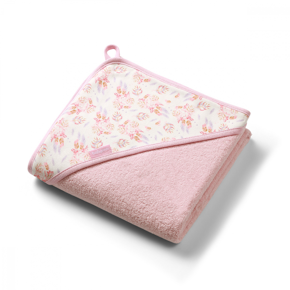 Prosop baie cu gluga Babyono 100x100 cm, Bumbac Moale - imagine 6