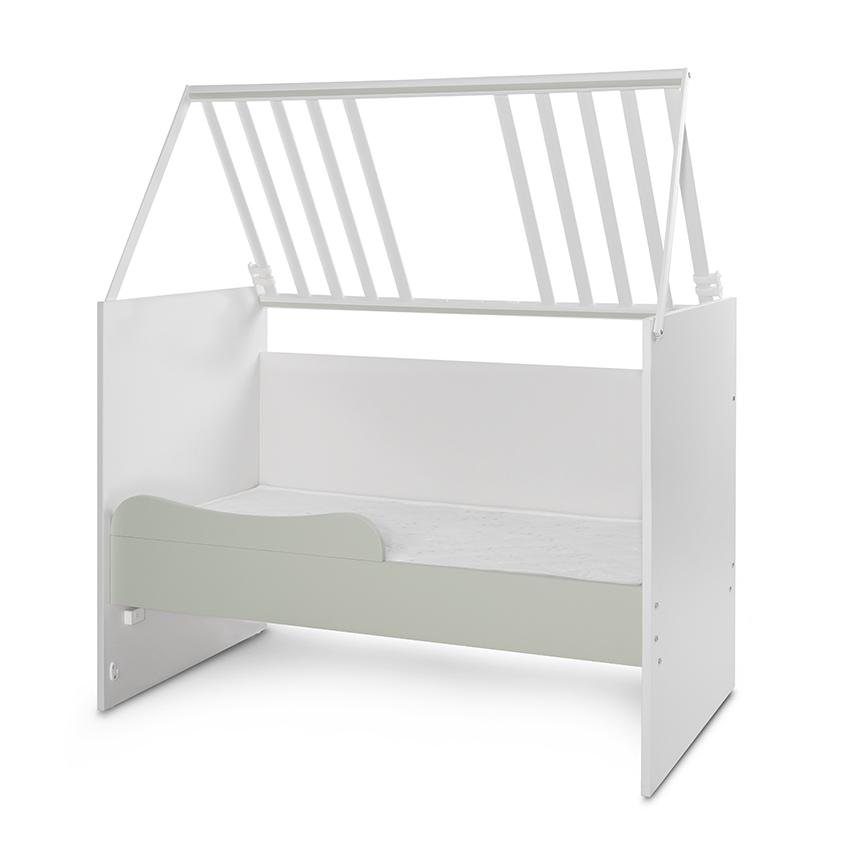 Patut Modular Lorelli, 5 Configurii, Multi White Milky Green - imagine 2