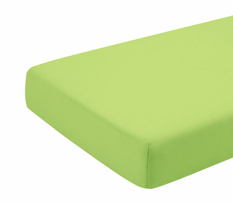 Cearceaf Bumbac KidsDecor 120x200 cm, Verde, Elastic - imagine 2
