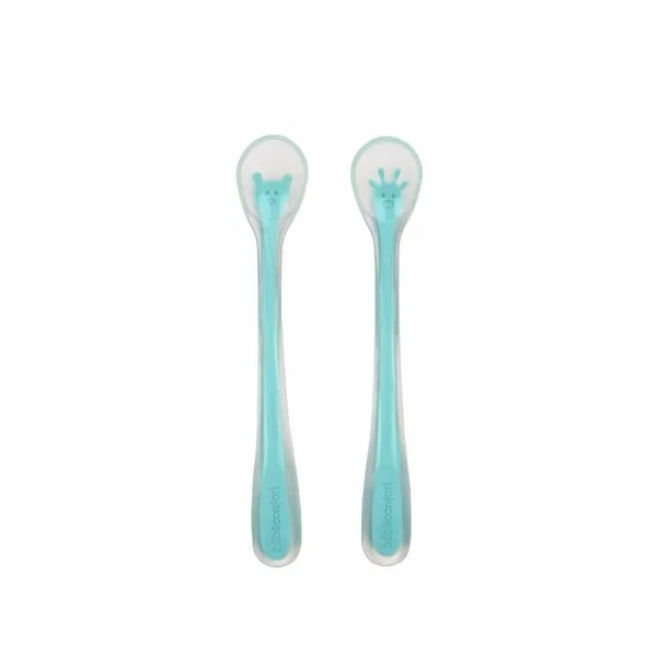 Set 2 Lingurite Silicon Bebe Confort 4m+ - imagine 2