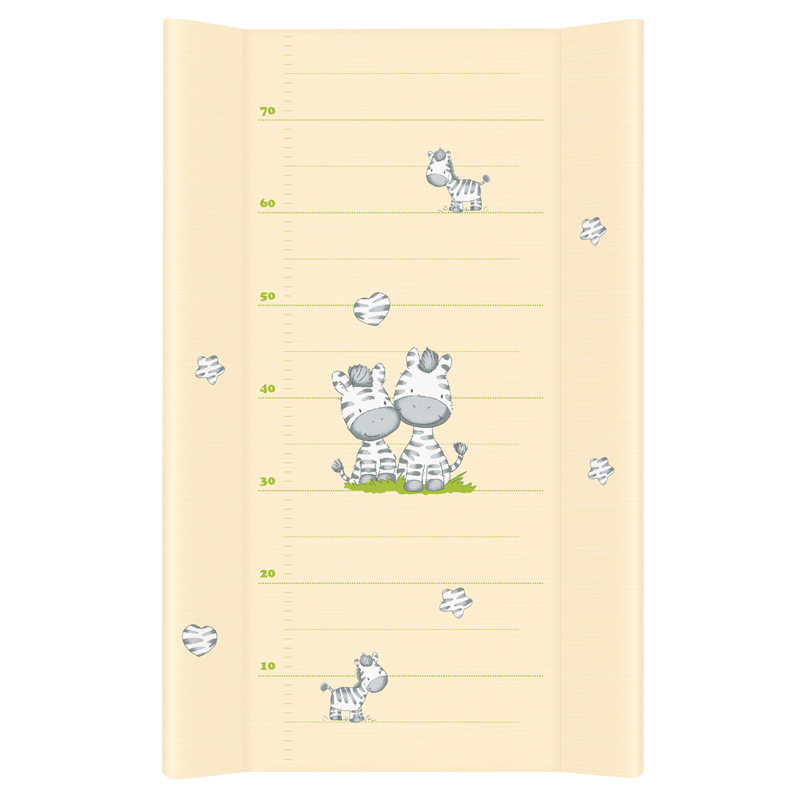 Saltea infasat Ceba Baby Zebra Galben, 70x50 cm