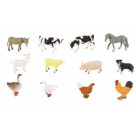 Tub 12 Figurine Animale Ferma Collecta - imagine 4