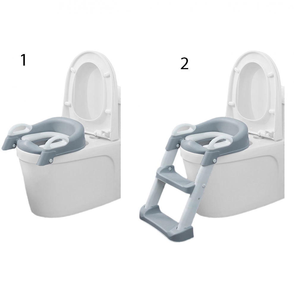 Reductor Toaleta Little Mom Grow Up Grey, Pliabil - imagine 3