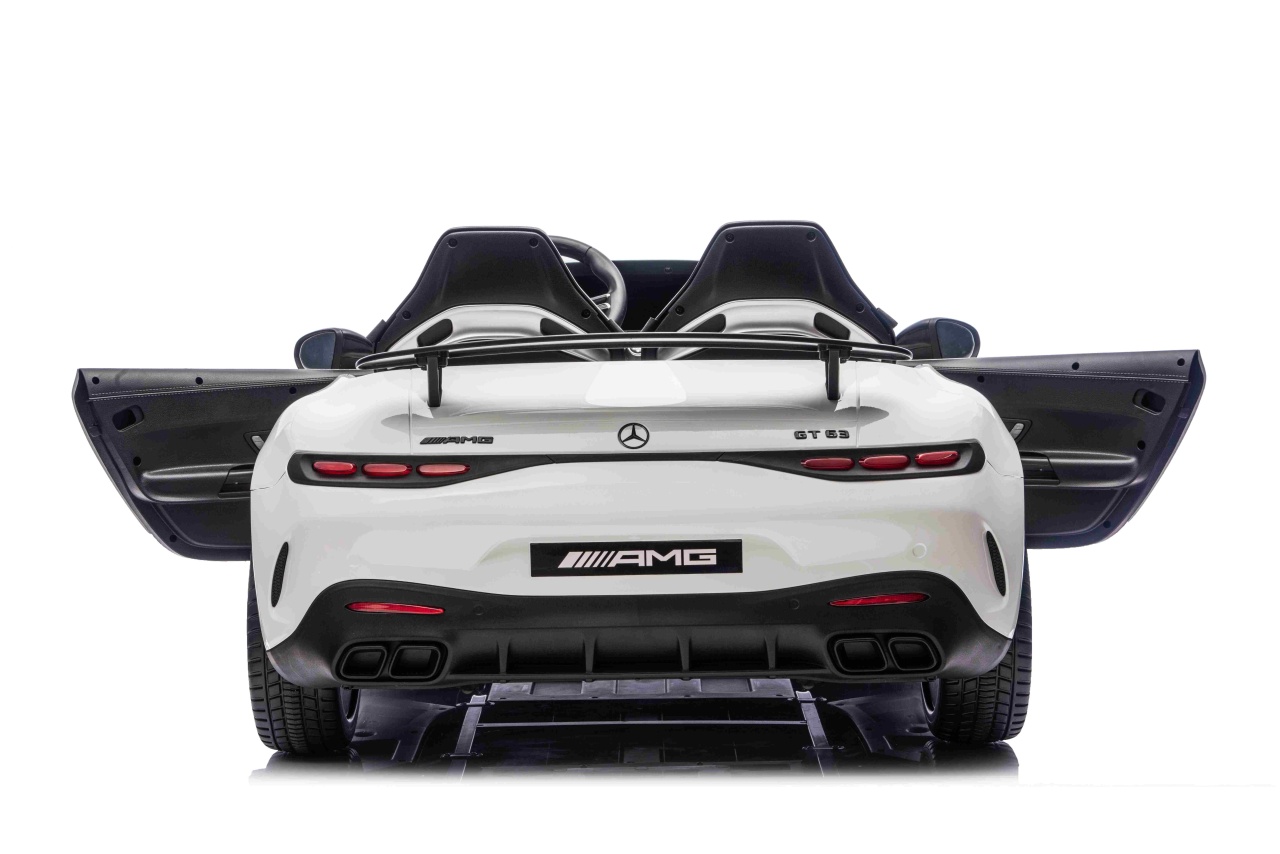 Masinuta electrica pentru copii 3-10 ani cu 2 locuri, Mercedes AMG GT63 NOU XXL 24V 800W 4x4 Alb - Autokids.ro - imagine 3