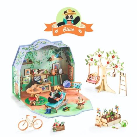 Căsuță Olive Djeco | Creativitate și Joc Construcție - imagine 3