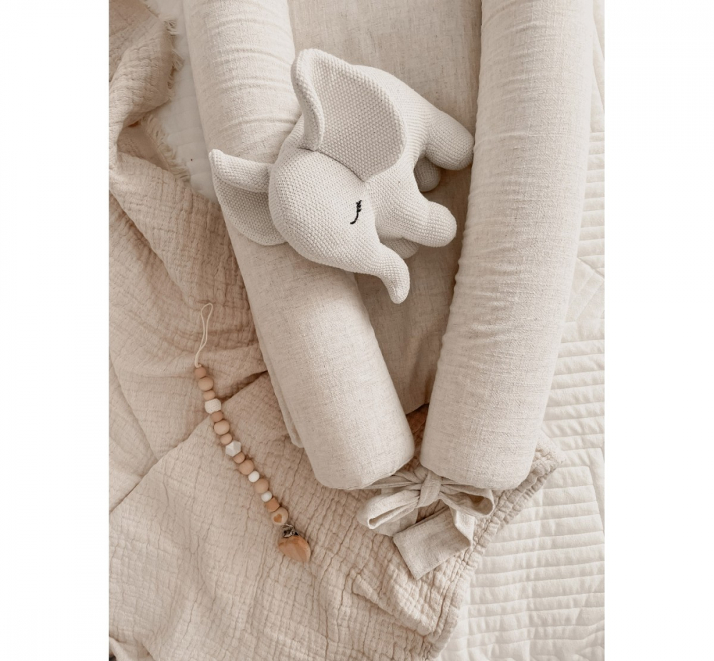 BabyNest 2in1 Premium Bej BabySteps - imagine 3