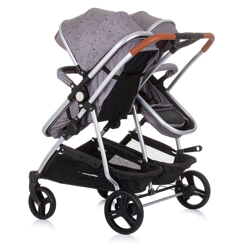 Carucior Gemeni Chipolino Duo Smart 2 in 1 Graphite - imagine 2
