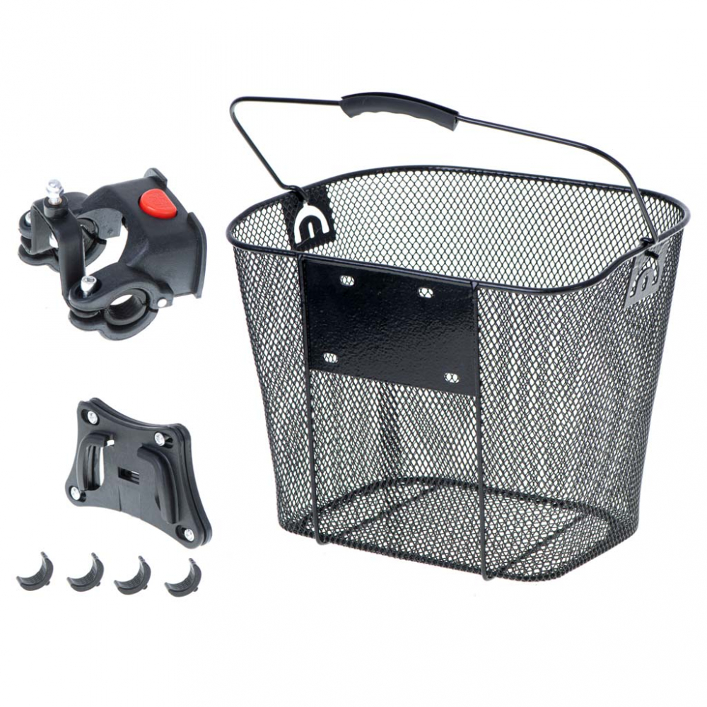 Cos Bicicletă Aluminiu Ikonka Negru - imagine 4