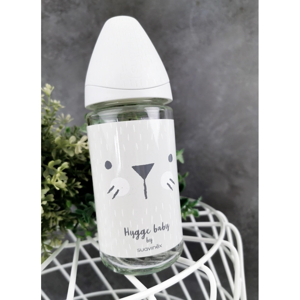 Biberon Suavinex Hygge Sticla 240ml cu 3 Fluxuri - imagine 2