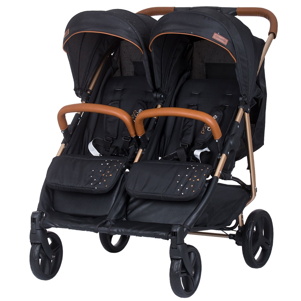 Carucior Gemeni Chipolino Passo Doble Raven, Aluminiu - imagine 6