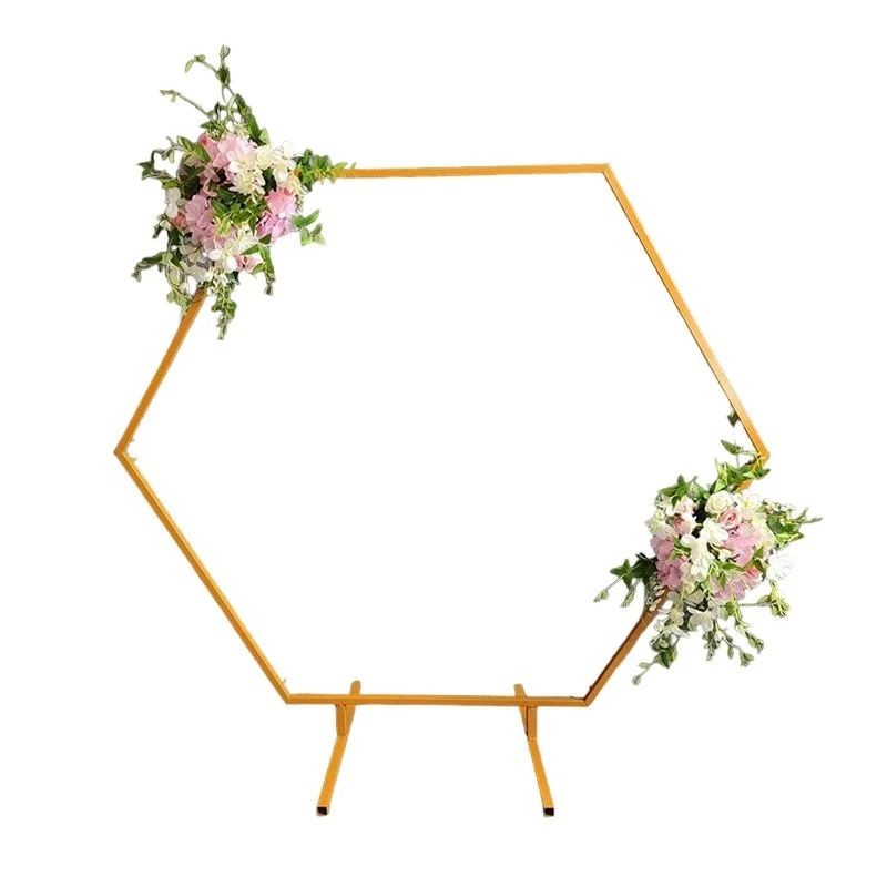 Arcadă Hexagonală Aurie Procart | Decor Eveniment - imagine 7