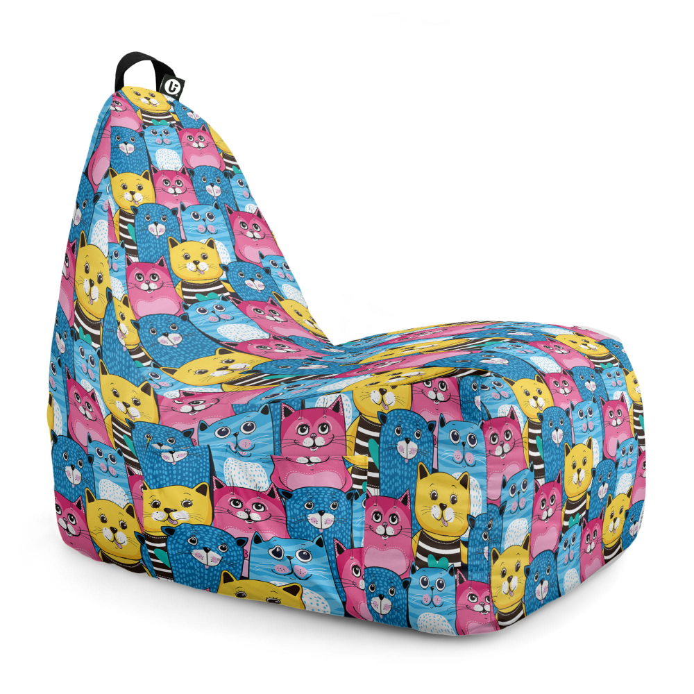 Fotoliu Puf XL Smiley Cats Updeco - imagine 6