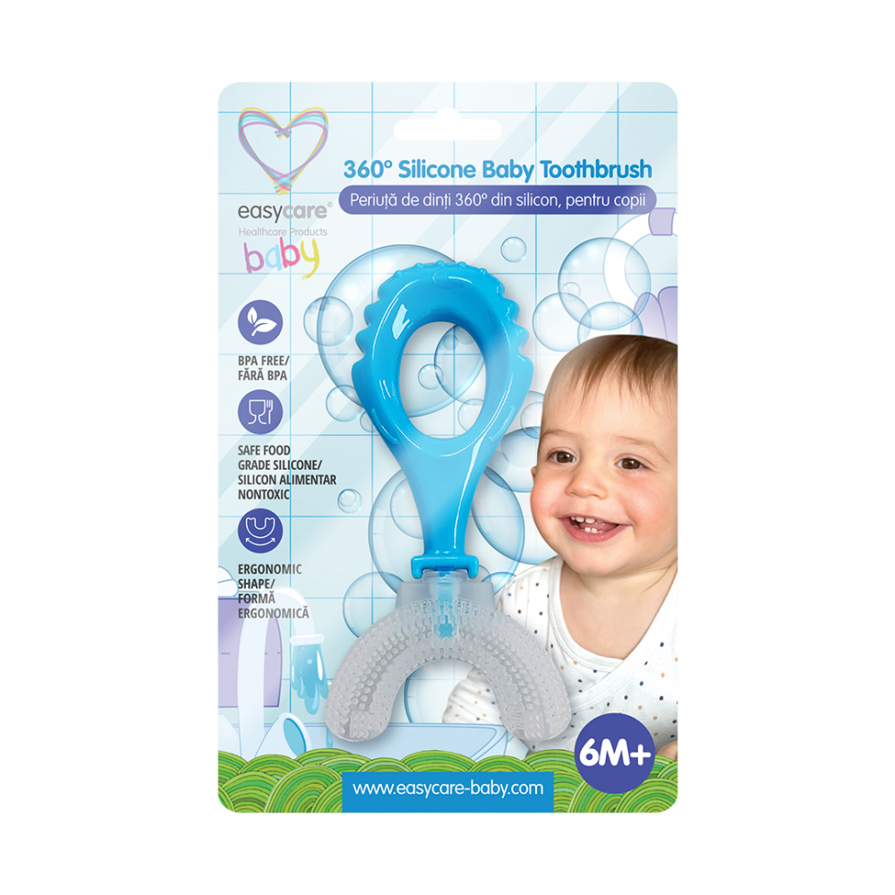 Periuță din Silicon 360 Easycare Baby - imagine 3