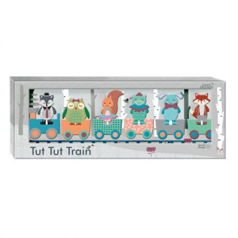 Puzzle Lemn Tren Tut Tut Barbo - Jucărie Educativă