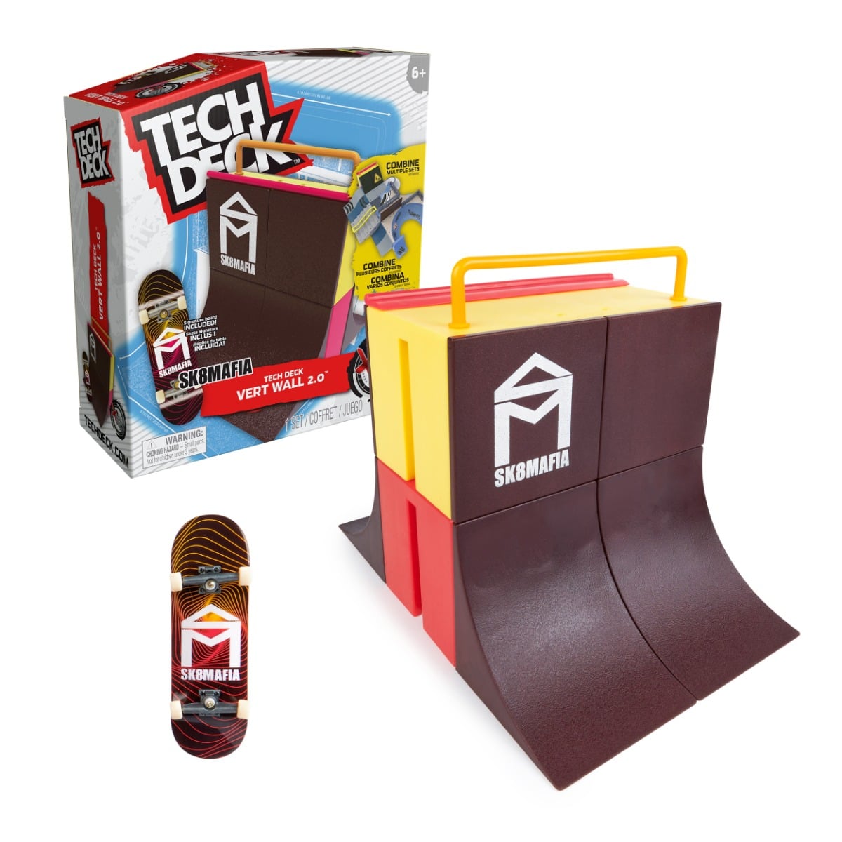 Set Mini Skateboard Tech Deck cu Rampa Sk8Mafia