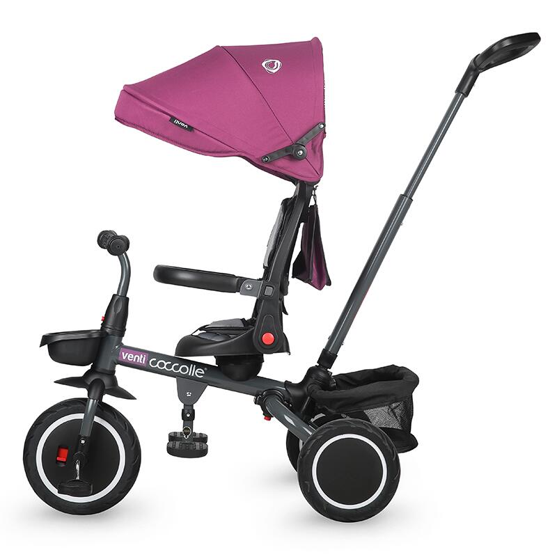 Tricicleta Coccolle Venti Magenta, 360°, 10 luni+ - imagine 10