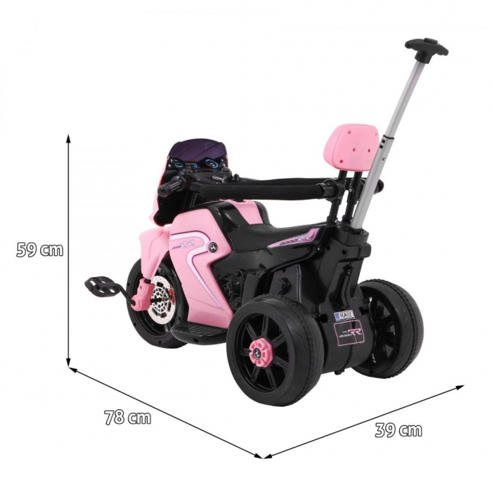 Motocicleta Electrica Roz Ramiz 20W cu Maner - imagine 5