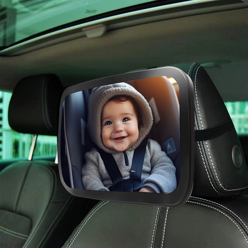 Oglinda Auto Sipo 360°, Supraveghere Bebe, Negru - imagine 9