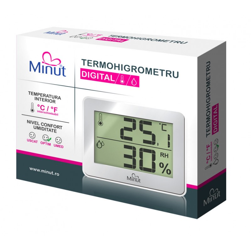 Termohigrometru Digital Minut | Măsurare Precisă