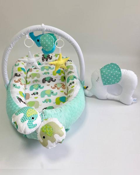 Babynest Plush MyKids Elephant Blue - imagine 4