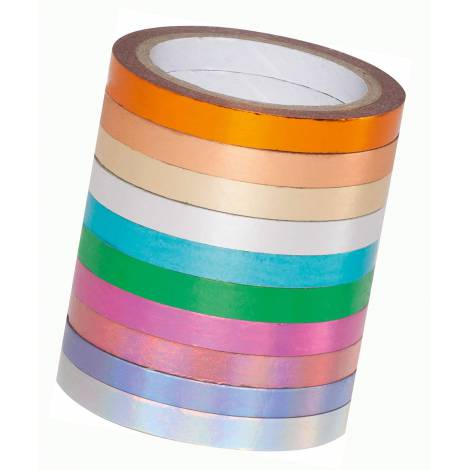 Banda Adezivă Decorativă Folia Paper, 10 Culori, 5m