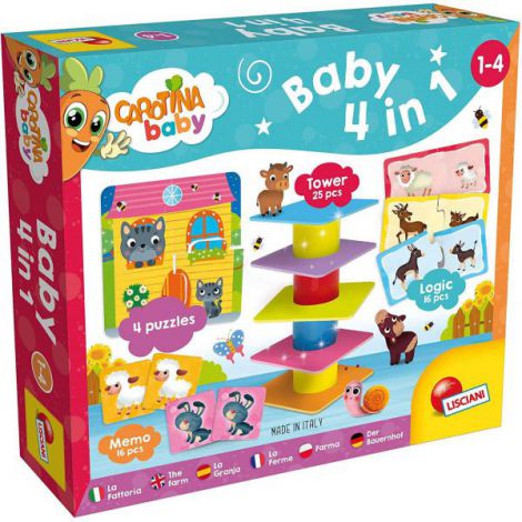 Joc Logica 4-in-1 Lisciani Animalute