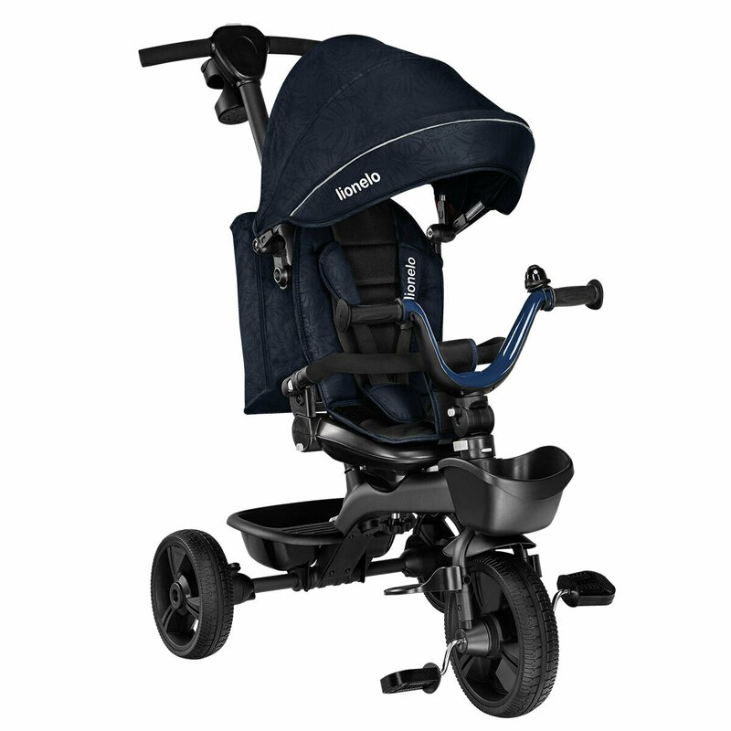 Tricicleta Lionelo Kori Blue Navy, Reversibilă - imagine 3