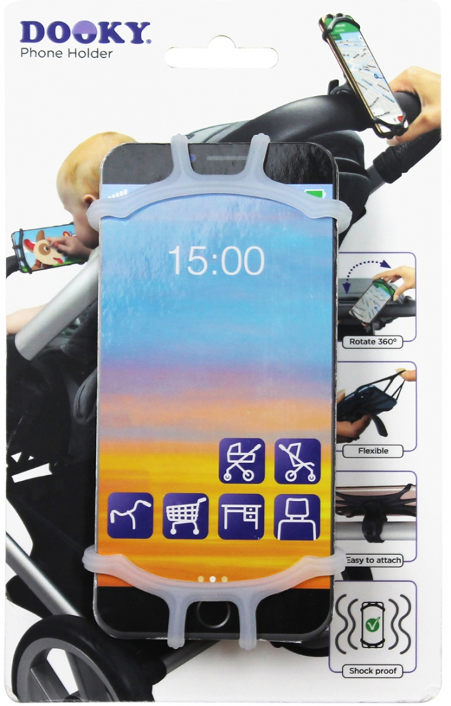 Suport Universal Dooky Transparent pentru Carucior