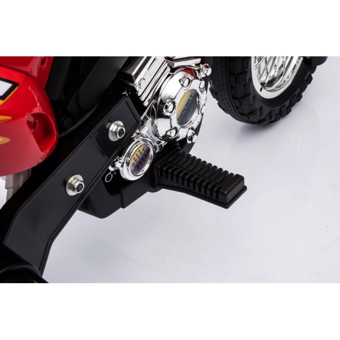 Motocicleta Electrica Ramiz Cross Rosu cu Lumini - imagine 7