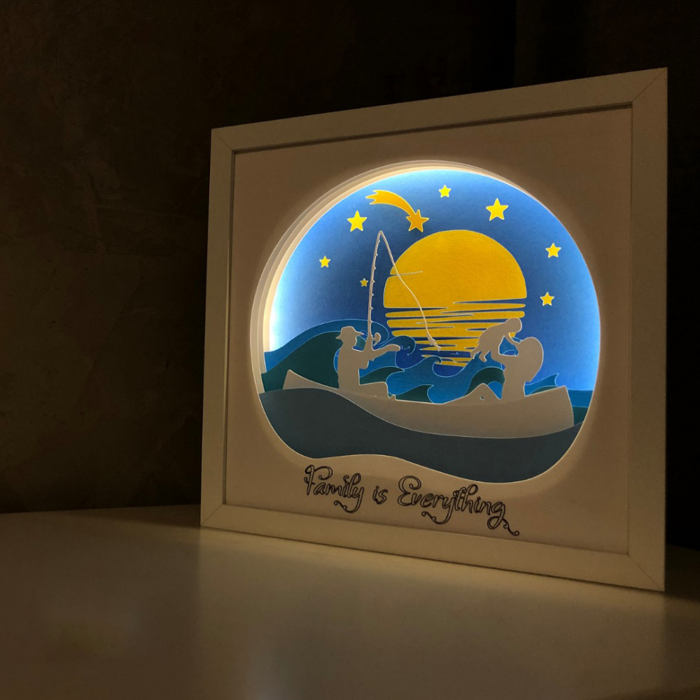 Tablou Luminos Parinti si Copii 004 | Noorhandmadeatelier