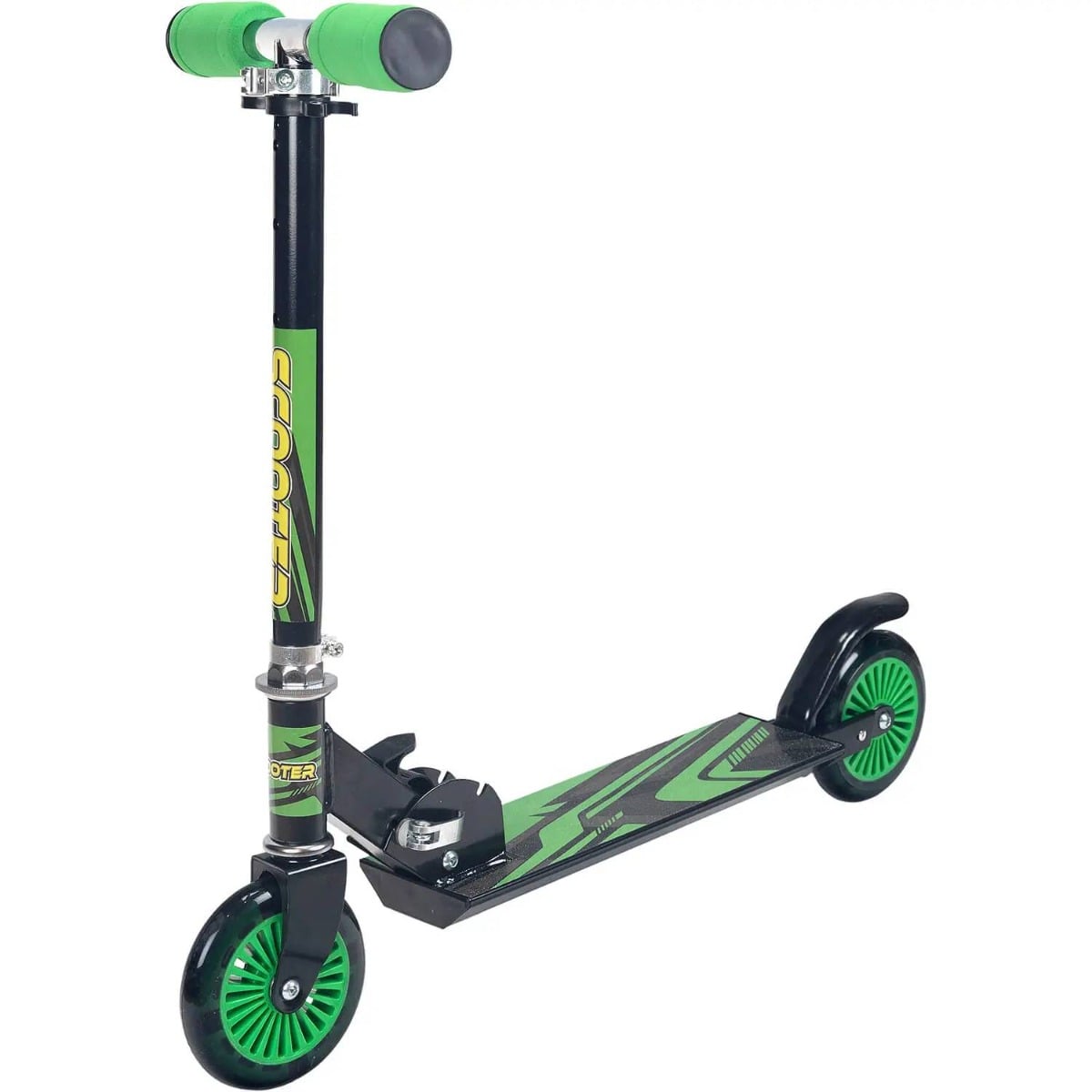 Trotineta Action One Fusion Stripes Verde Pliabilă