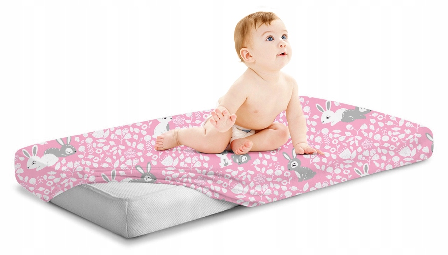 Cearceaf cu bandă elastică 140x70 cm Babymam - imagine 3