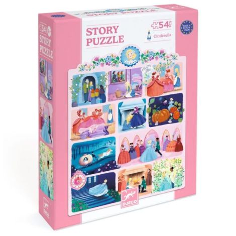 Puzzle Poveste Cenusareasa Djeco, 54 Piese