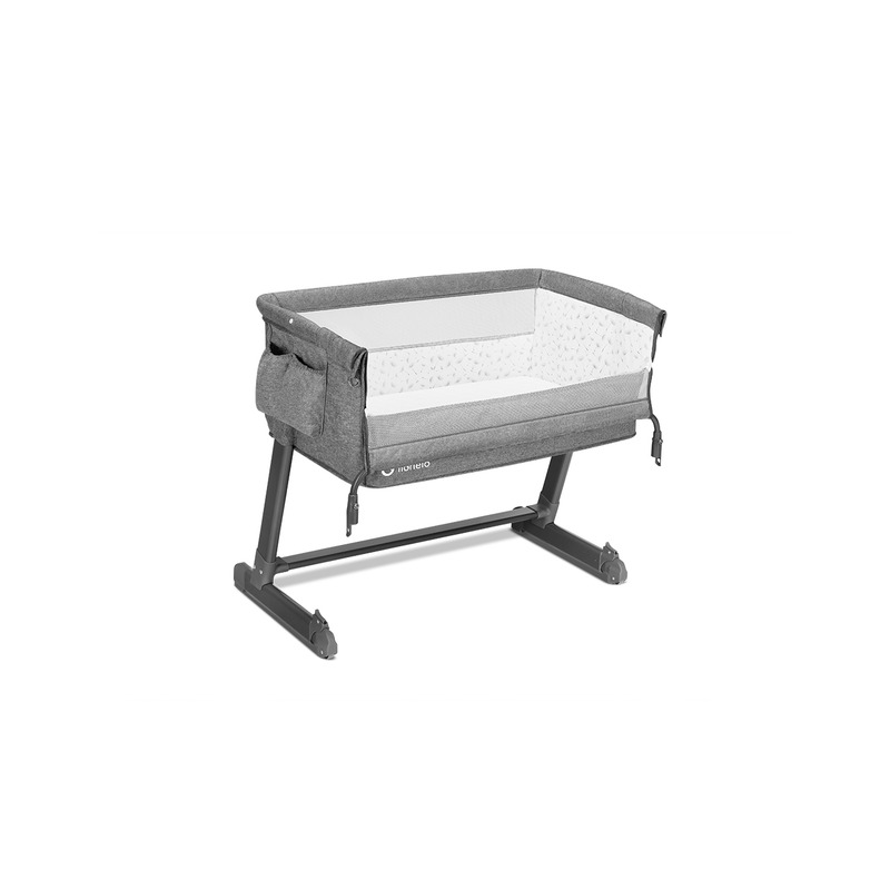 Patut Co-Sleeper Lionelo Theo 2in1 Grey Stone - imagine 3