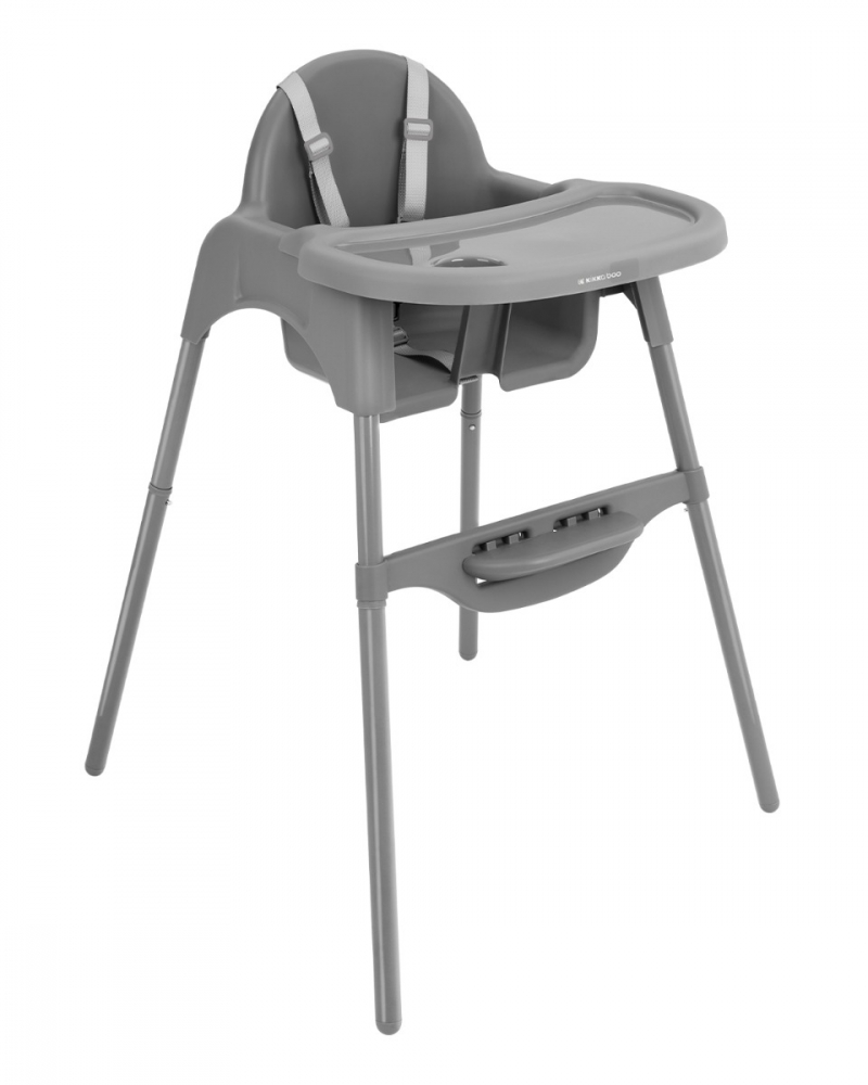 Scaun de masă 2in1 Kikkaboo Jammy Grey, Reglabil - imagine 3