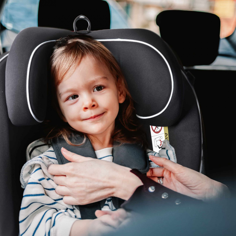 Scaun Auto BabyGo Nova2 R129, 40-150cm, Gri - imagine 7
