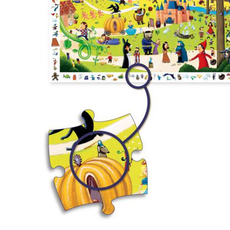 Puzzle Djeco Povesti Renumite, 54 piese - imagine 2