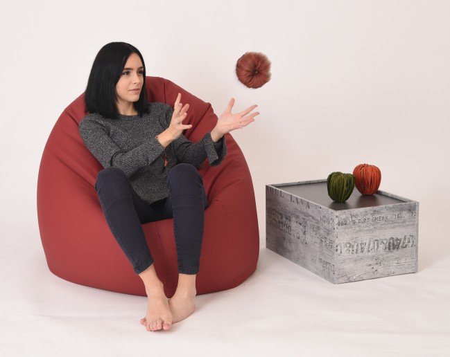 Fotoliu Relaxo XL Pufrelax Wine