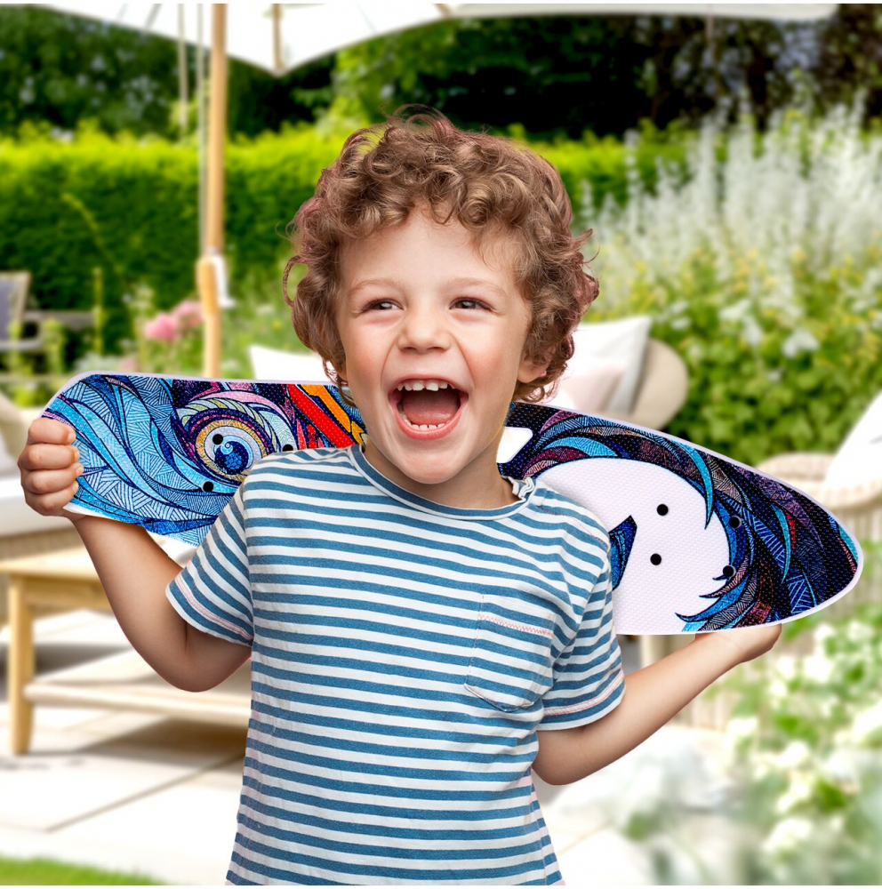 Skateboard Malplay Copii cu Maner si Roti LED - imagine 12