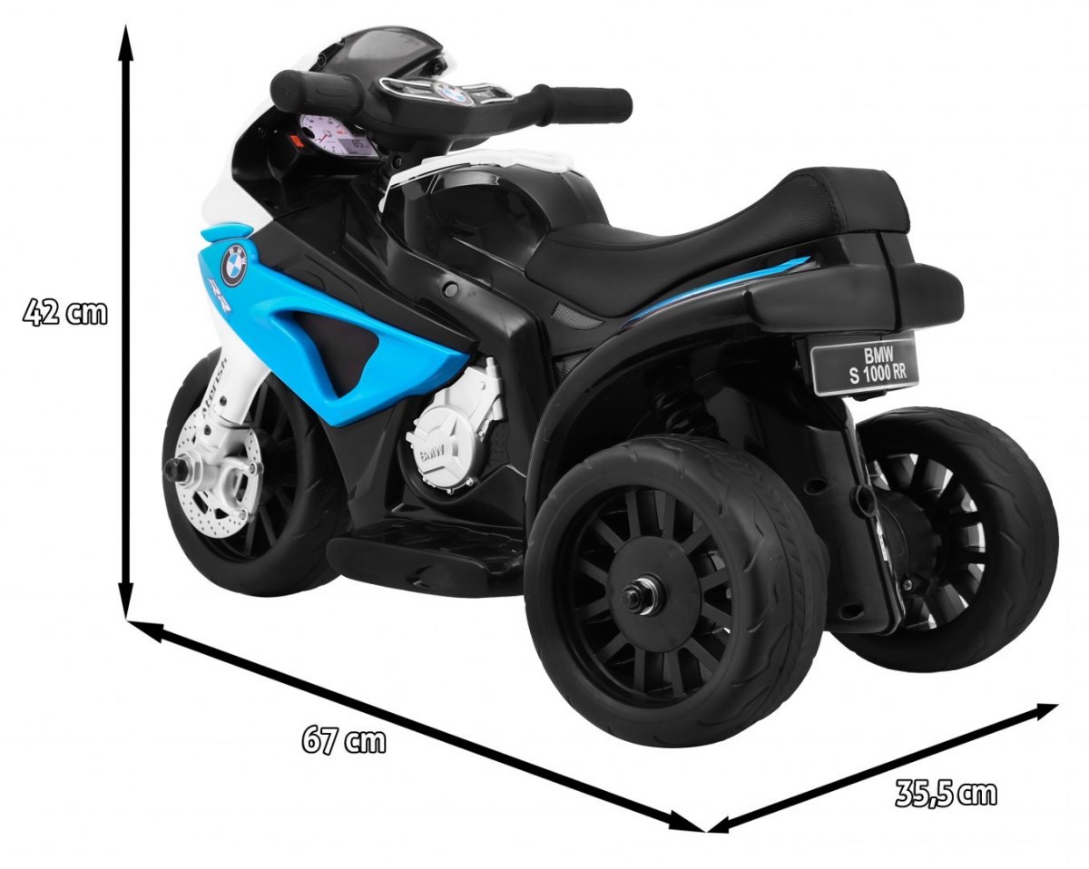 Motocicleta Electrica BMW S1000 RR 6V Albastru - imagine 2