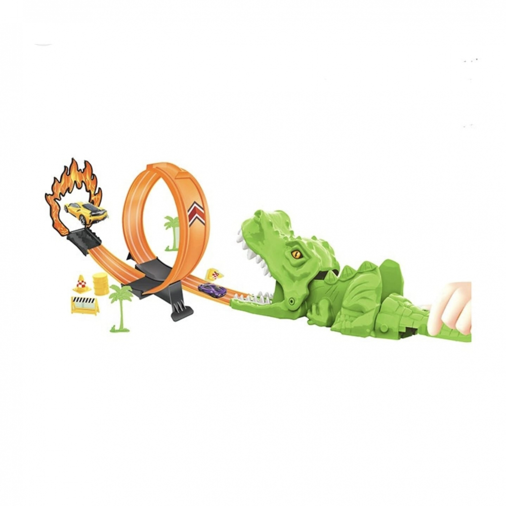 Set Jucărie Dinozaur cu Lansator Mașini | Amacs