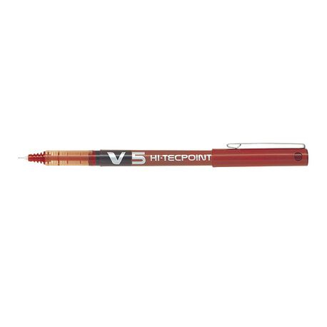 Roller Pilot V5 Hi-Tecpoint 0.5 mm, Rosu