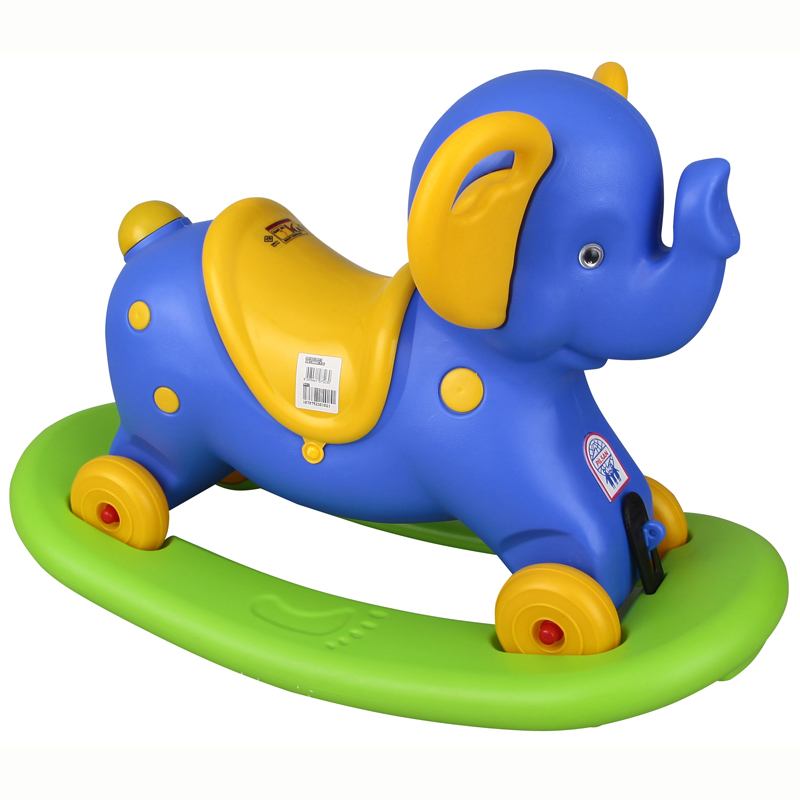 Balansoar Elefant Pilsan 2in1 cu Roți Albastru - imagine 2