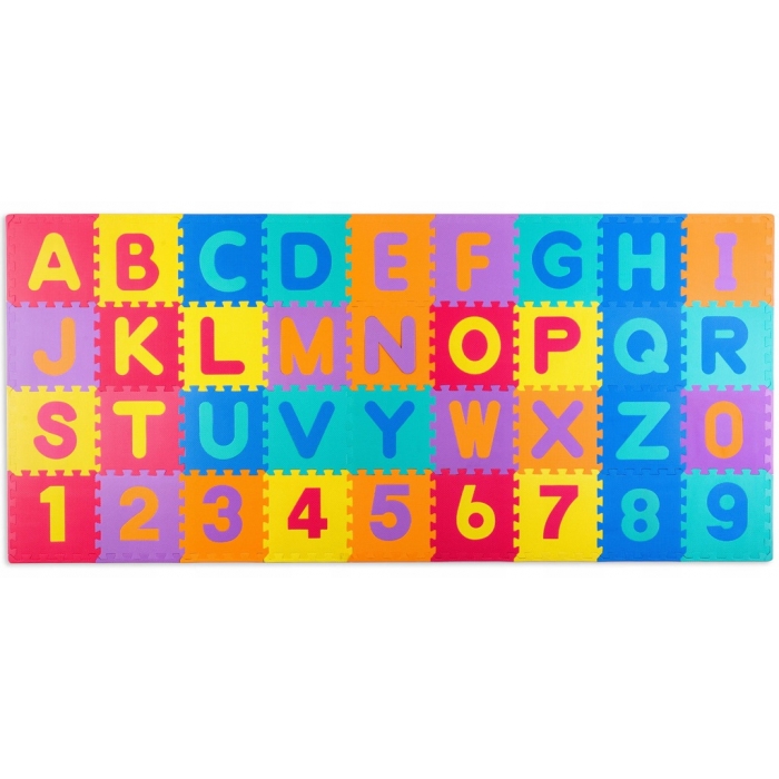 Saltea joaca Ricokids 120x270 cm cu litere si cifre - imagine 3