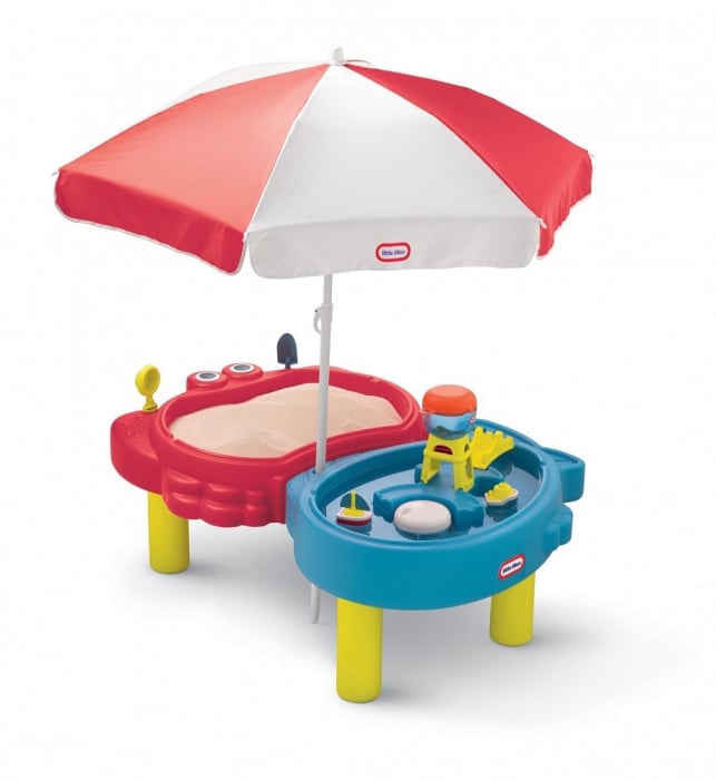 Masuta Little Tikes Nisip si Apa cu Umbreluta