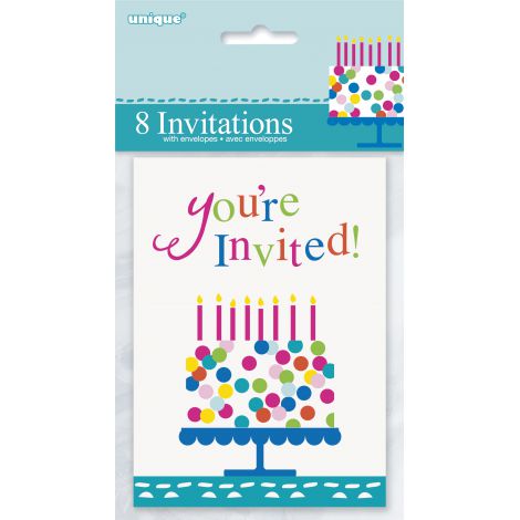 Invitații Petrecere Unique, 8 Bucăți - imagine 2