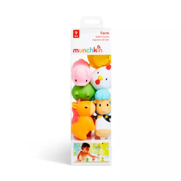 Set 8 Jucării de Baie Munchkin Farm 10L+